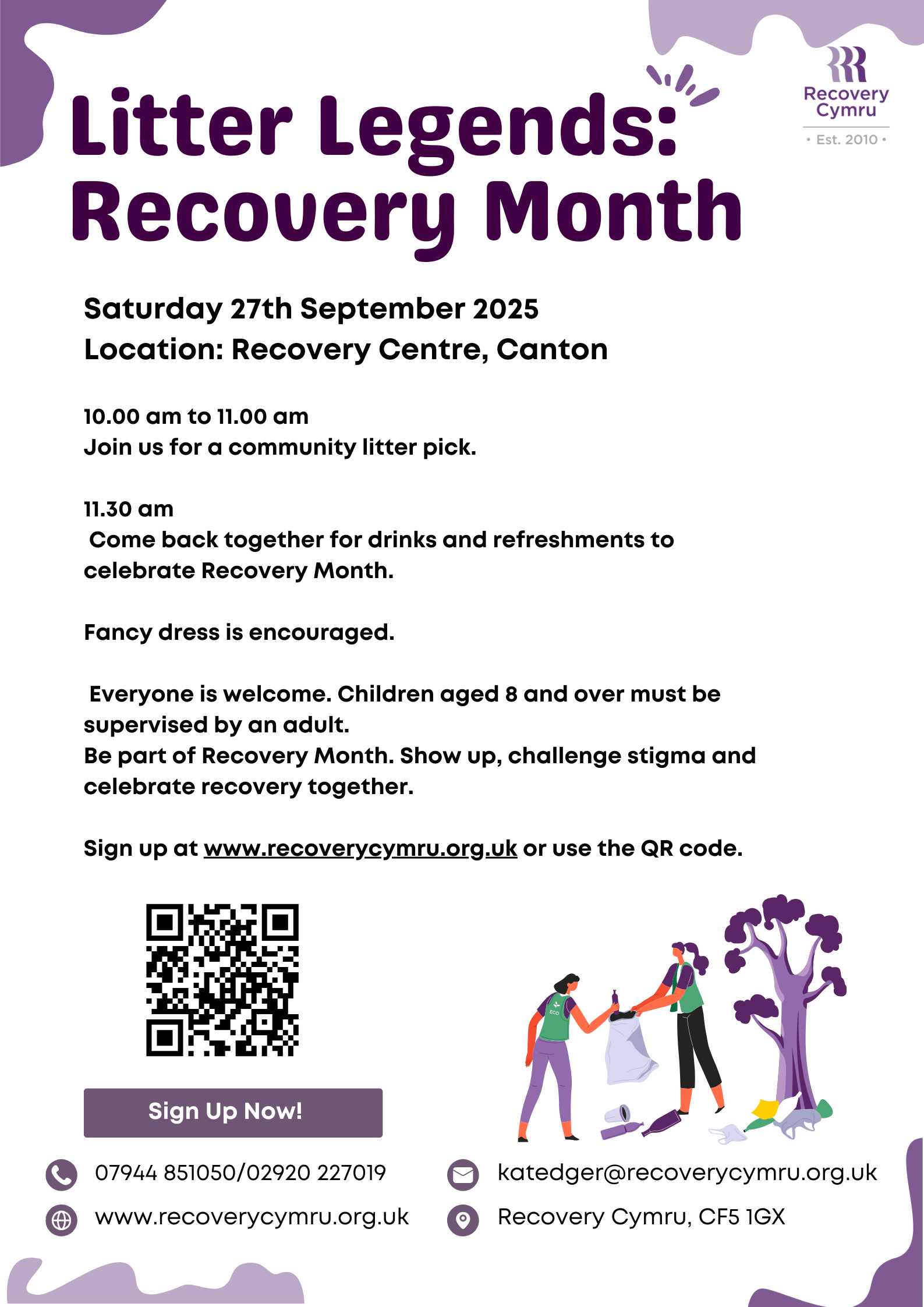 Litter Legends Recovery Month
